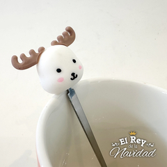 Taza tipo Mug de Ceramica con Tapa y Cuchara - tienda online