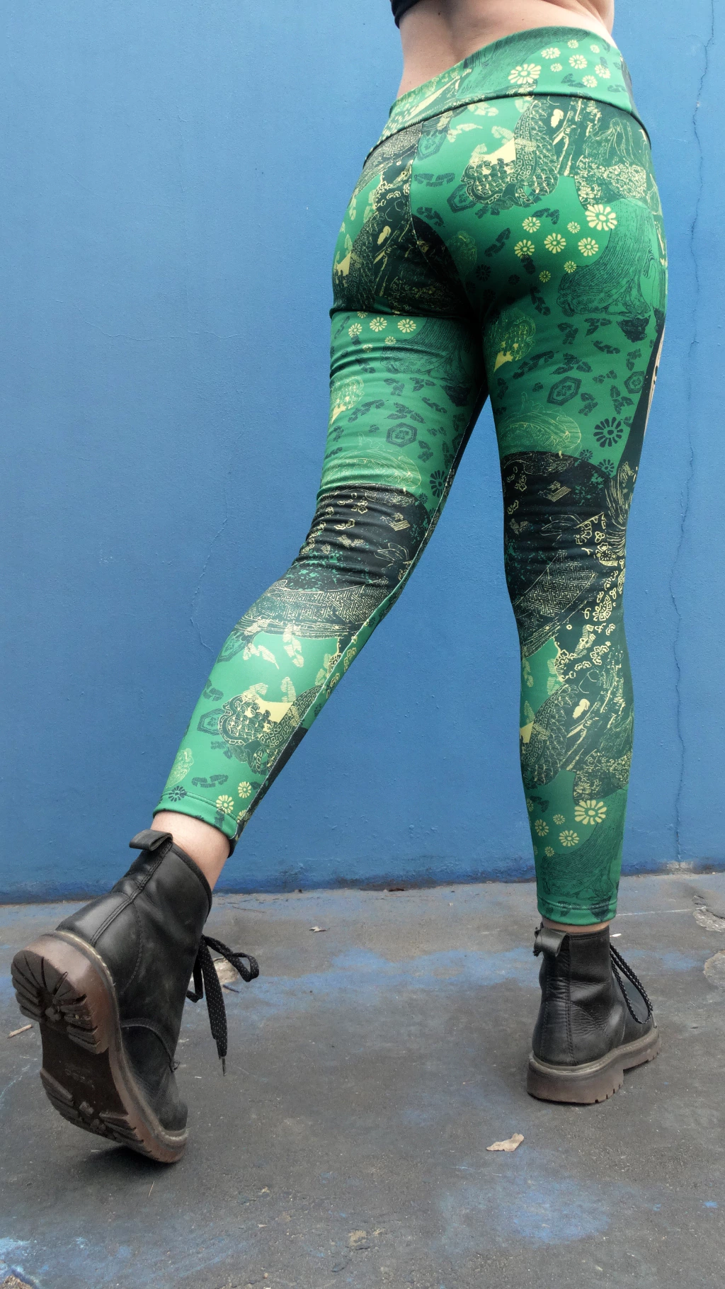 CALZA polisap frizada verde