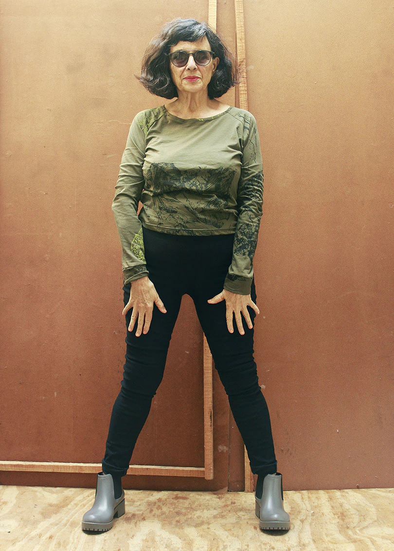 PANTALÓN CHUPIN negro frizado