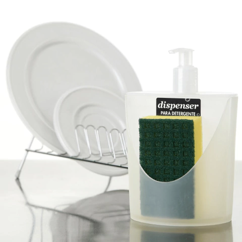 Dispenser Detergente Jabón Esponja Baño Cocina Tienda Pepino