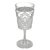 Copa Acrílico Retro Flor De Lis Tienda Pepino Vaso 370 Cc