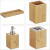 Set Baño Dispenser Vaso Porta Cepillo Bambu - Tienda Pepino