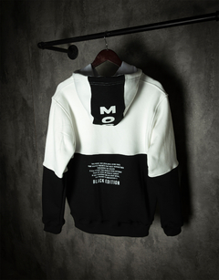 Buzo Hoodie Regular Black White en internet