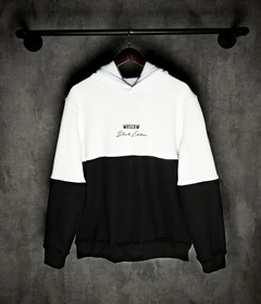 Buzo Hoodie Regular Black White - comprar online