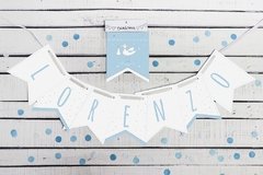 Banderín Personalizado - Cigueña Nacimiento - comprar online