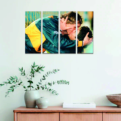 Cuadro 65x40cm - Beso Marodona & Caniggia - Ecológico