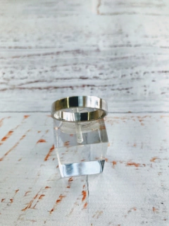 Anillo alianza cinta ancha - plata 925 - comprar online