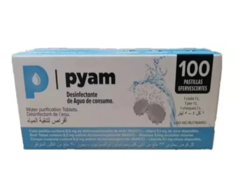 Pastillas POTABILIZADORAS caja 100 - Pyam