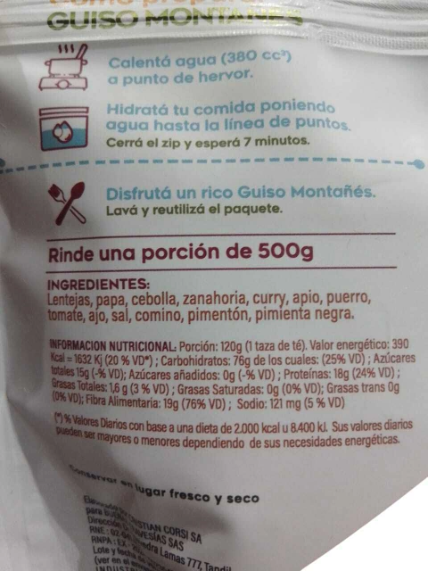 Comidas Deshidratadas - Ñeri - comprar online