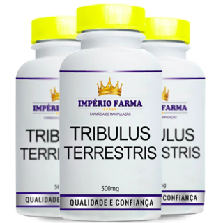 *Promoção Compre 3 Pague 2* - 3 Potes de Tribulus Terrestris 500mg 60 Cápsulas por apenas