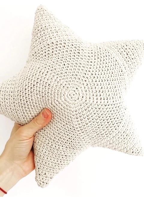 Almohadón Estrella tejido - comprar online