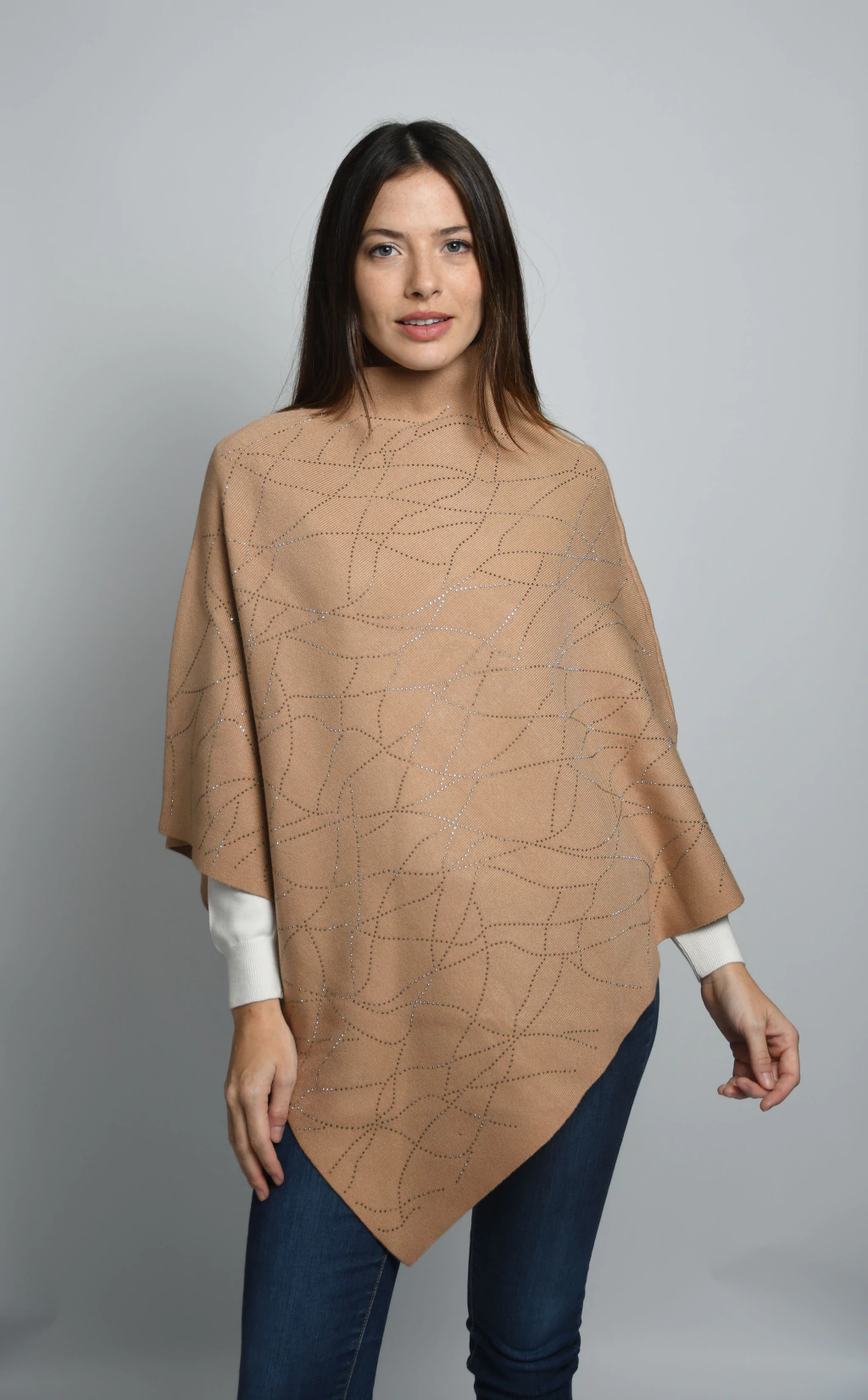 Poncho Soleil Camel