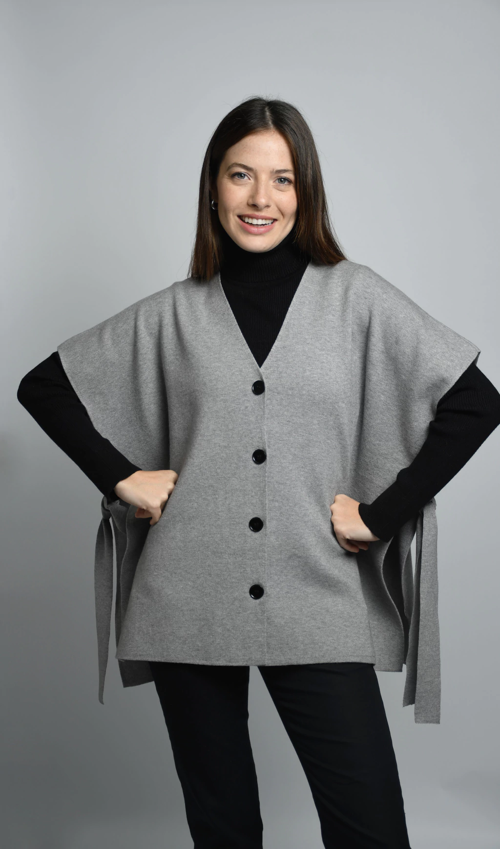 Poncho Oslo Gris