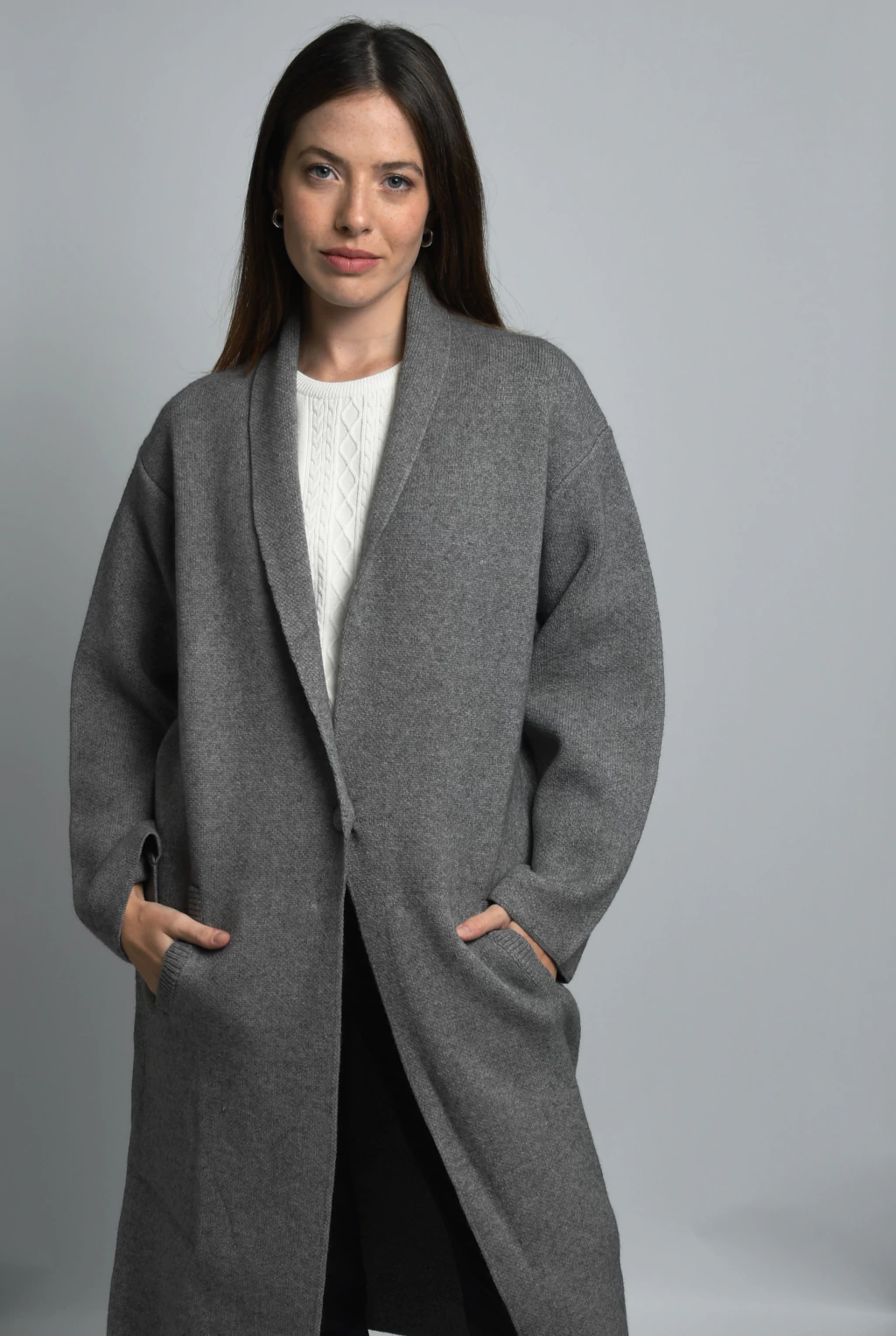 Tapado Elena Gris