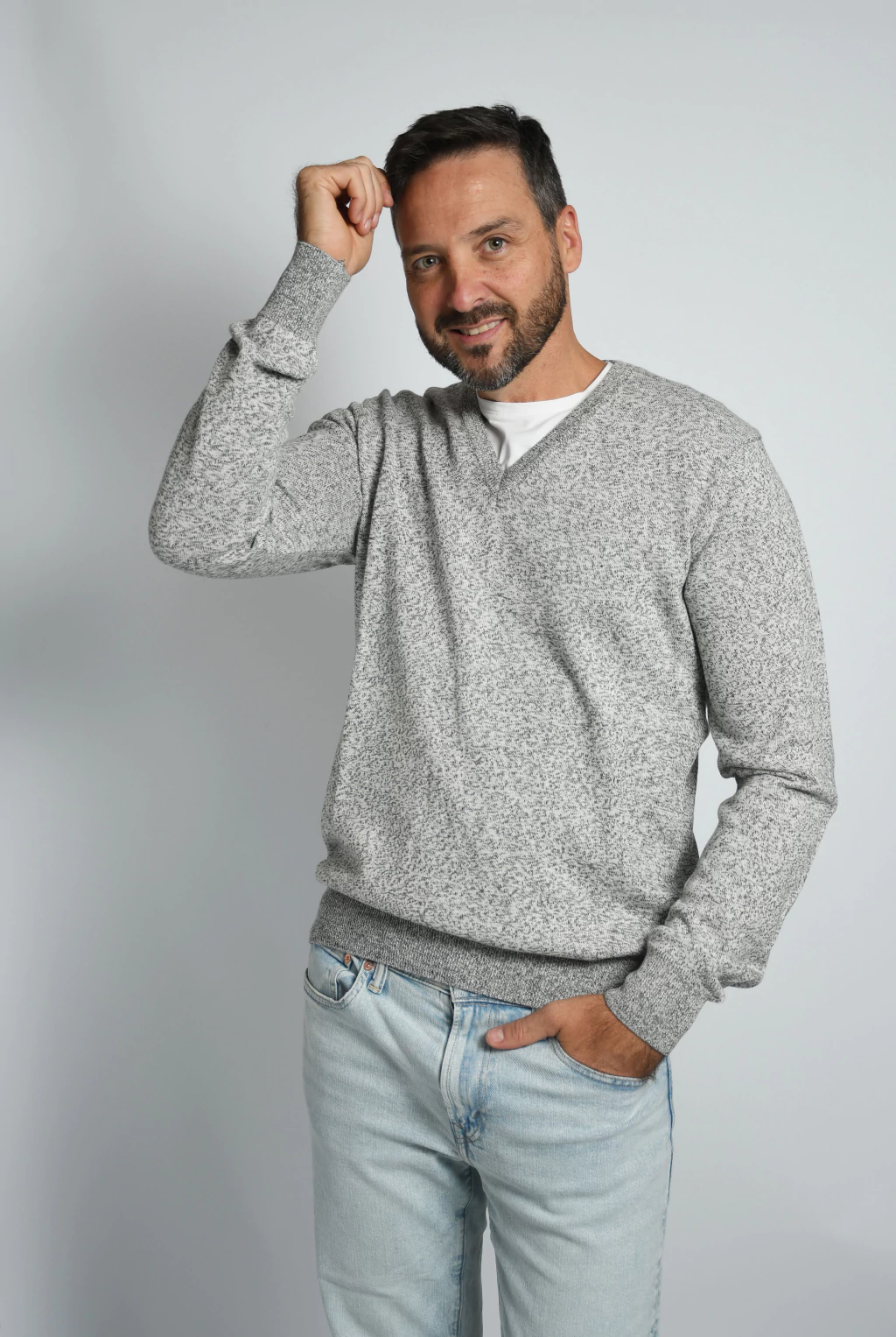 Sweater Algodón Escote V