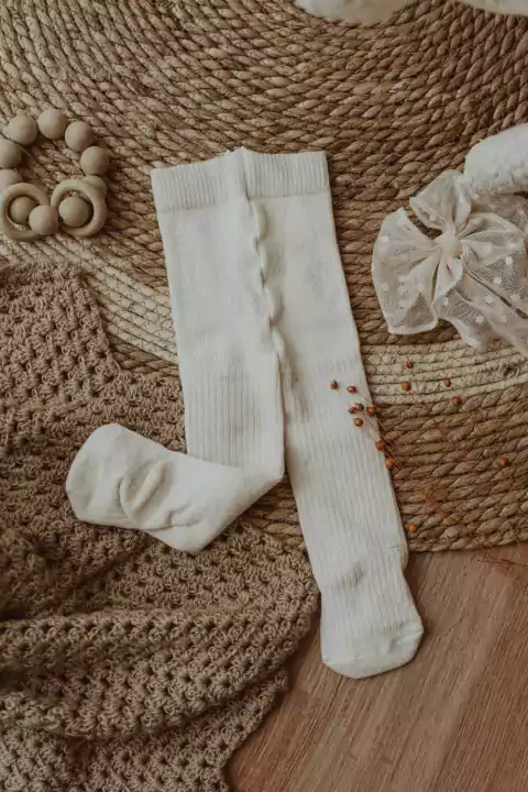 Medias Can Can Canaletas Crema