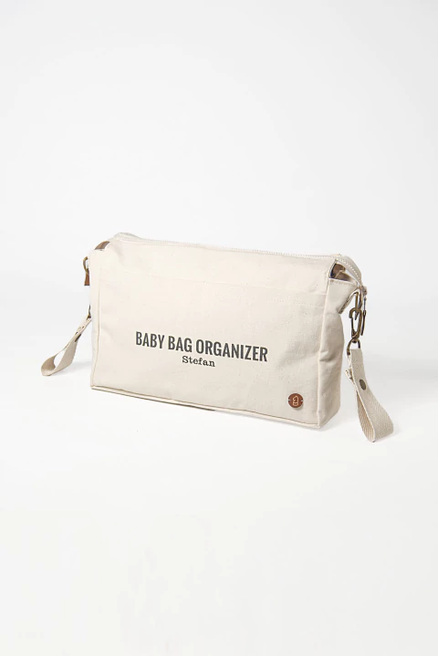 BABY BAG ORGANIZER PERSONALIZADO CREAM