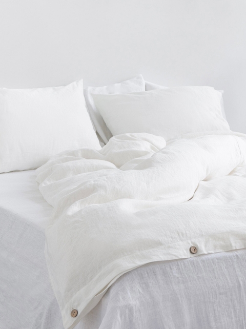 Cubre Edredón Off White - Lino 100 % - comprar online