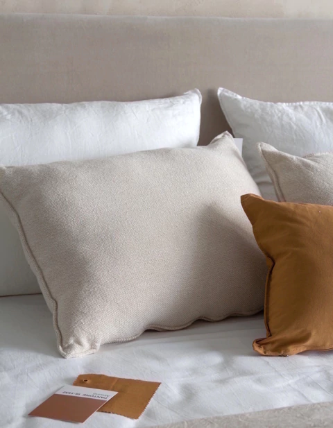 Almohadón Amalfi Natural - Algodón y Lino - comprar online