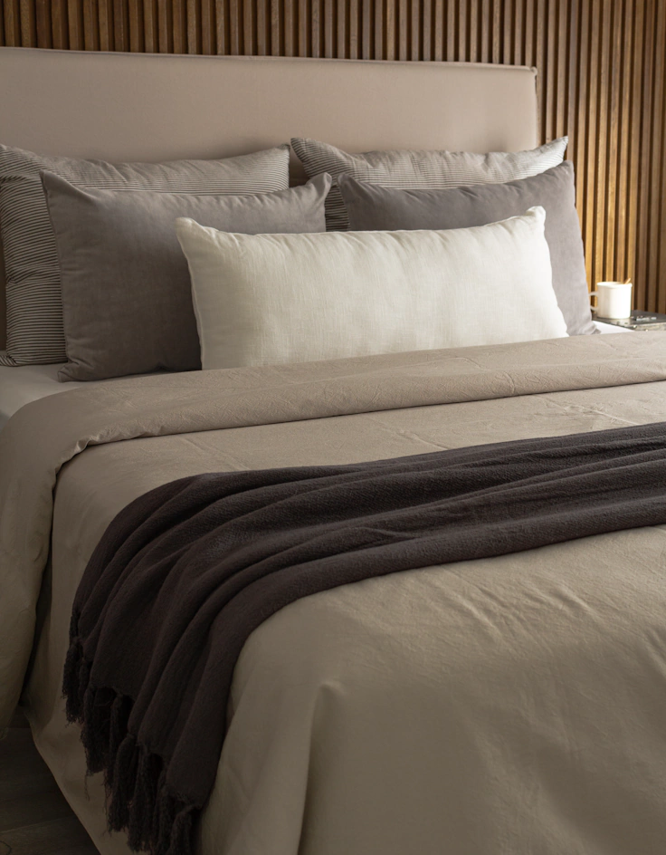 Cubre Edredón Beige Siena - Tussor