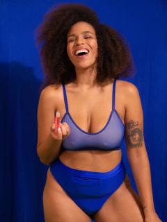 Top deportivo Delulu Azul - comprar online