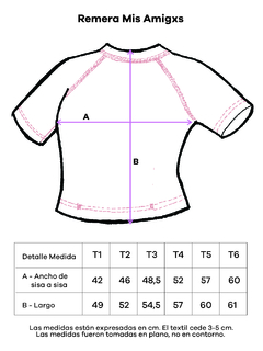 Imagen de Remera Mis Amigxs en colaboración con Lusel Dibuja