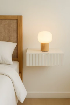 MESA DE LUZ BLANCA FLOTANTE - comprar online
