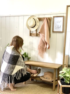 BANCO NÓRDICO 0,80M X 0,30M X 0,45M(H) - Elhecho Urbano