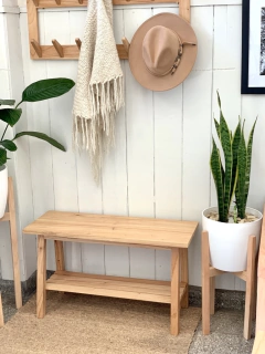 CONJUNTO BANCO NÓRDICO 80CM + PERCHERO MANOLA DOBLE - tienda online