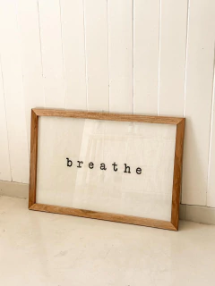 CUADRO BREATHE XL BORDADO 60CM X 90CM - comprar online