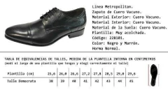 ZAPATO DEMOCRATA CASTER (228101) en internet