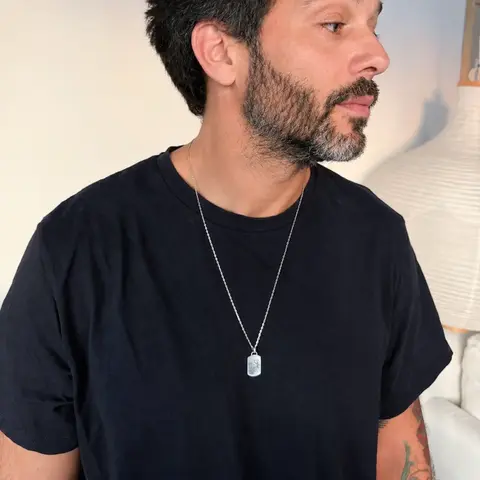 Collar con Medalla grabada con dibujo - comprar online