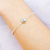 Pulsera minimal con pelotita/s con nombre personalizado