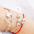 Pulsera minimal con pelotita/s con nombre personalizado - comprar online