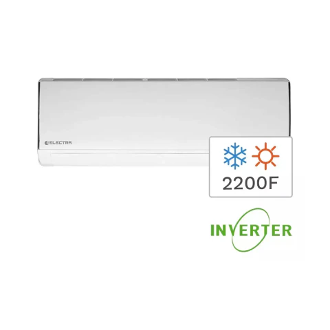 A/C SPLIT ELECTRA INVERTER FRIO-CALOR SMART READY 2600W + UNIDAD EXTERIOR ETI26CF