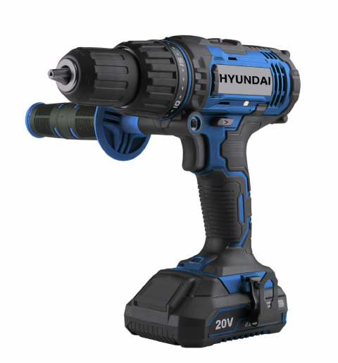 TALADRO INALAMBRICO A BATERIA 13MM 20 VOLT 1200 RPM HYUNDAI HYCD20