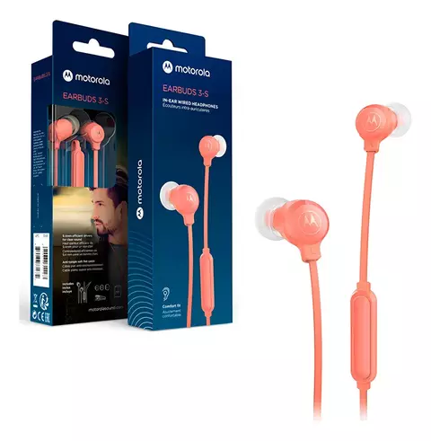 AURICULARES CON CABLE COLORES MOTOROLA EARBUDS 3-S - comprar online