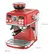 CAFETERA EXPRESSO CON MOLINILLO INTEGRADO DIGITAL 1500W ROJA TELEFUNKEN PARMA