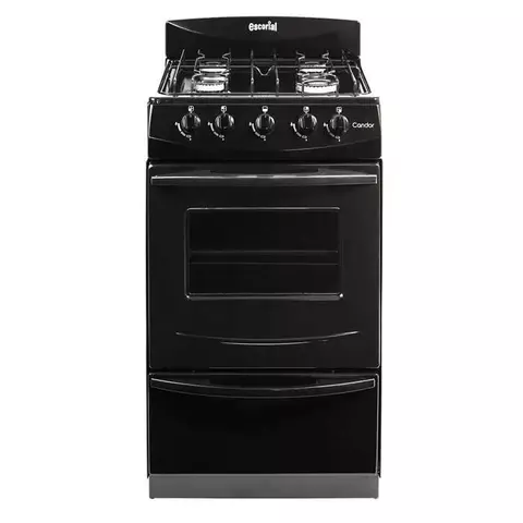 COCINA ESCORIAL CANDOR BASICA 50 CM NEGRA GAS NATURAL S2 - comprar online