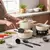 SET DE COCINA DE ALUMINIO FORJADO 9 PIEZAS GOURMET BEIGE KANJI JNA012 - MIL