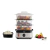VAPORIERA MANUAL 3 NIVELES 950W INOXIDABLE NATURALCHEF LILIANA AV925