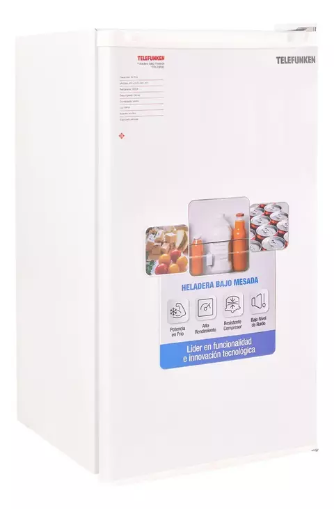 HELADERA BAJO MESADA 90 LTS BLANCA TELEFUNKEN TFK90B