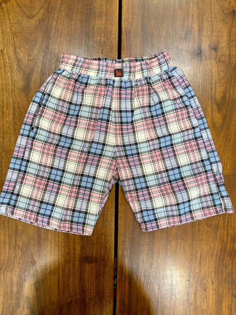 Bermuda pijama de poplin escocés hombre