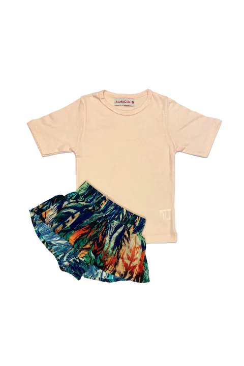 Conjunto Basic Kids | Feathers Rosa