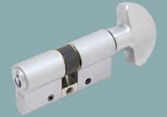 Imagem do 60291 Fechadura de 4 Pinos com Botão (Acabamento Preto)