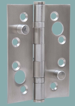 2000 Dobradiça Inox 4" X 3" X 2,5 mm - com Pinos de reforço (Escovado e ou Polido)