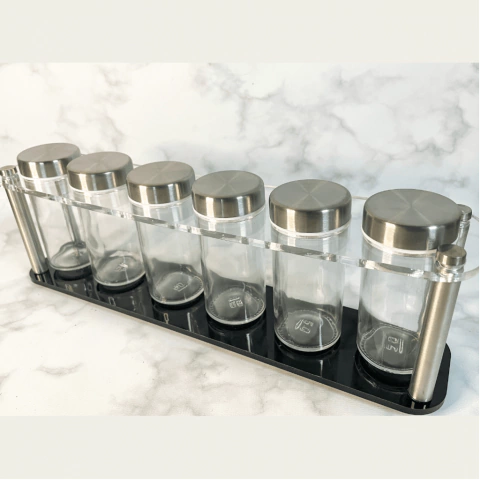 SET x 6 ESPECIEROS CON BASE