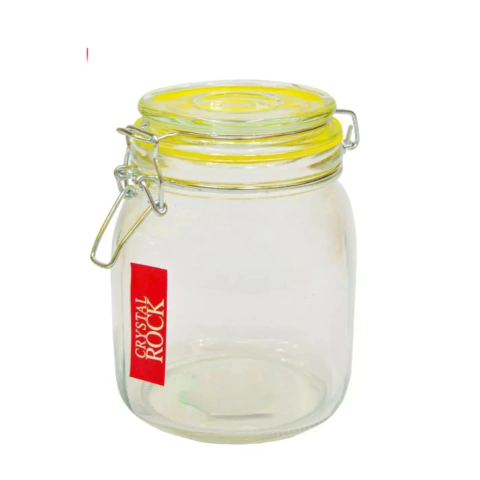 FRASCO DE VIDRIO HERMETICO L 20 x 10 cm