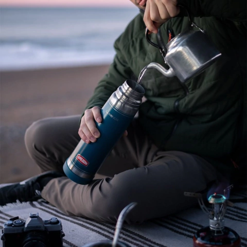 TERMO ACERO LUMILAGRO LUMINOX AZUL 1 L