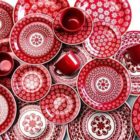 JUEGO DE PLATOS 20 PIEZAS RENDA OXFORD